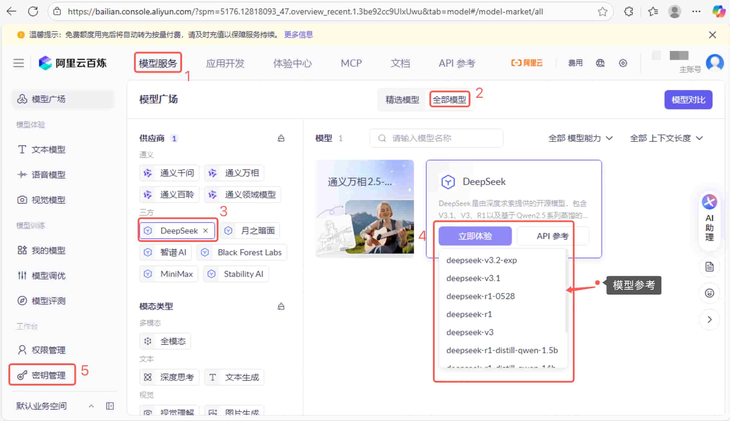 模型服务设置 模型服务设置